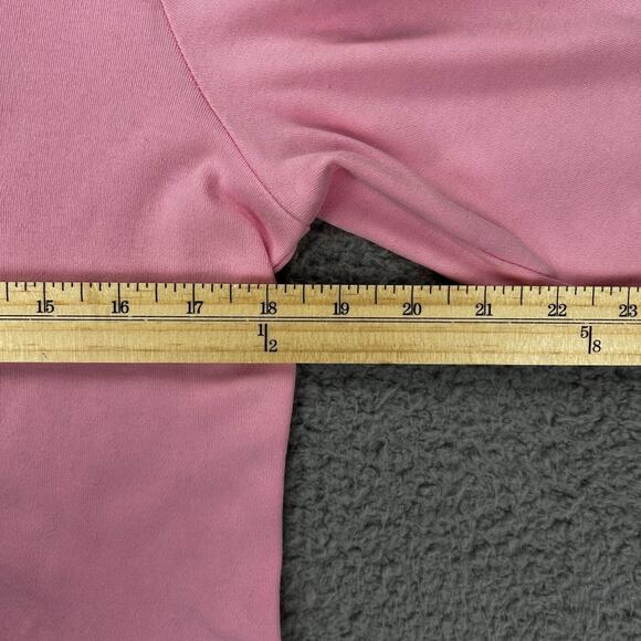 Quacker Factory Sz XS Pretty Pink Butterfly and Flowers 3/4 Sleeve Top Gorgeous - Picture 5 of 9